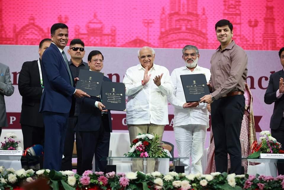 Chief Minister Shri Bhupendra Patel inaugurating the 14th Conventions India Conclave in Gandhinagar